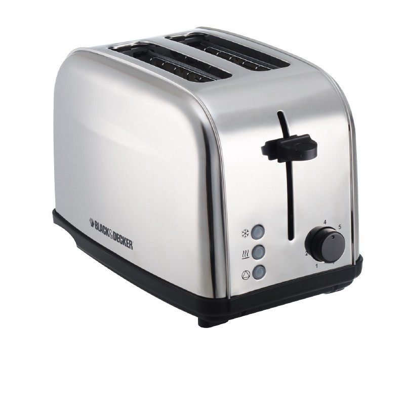 2 Slice Stainless Toaster - Black+Decker - ET222