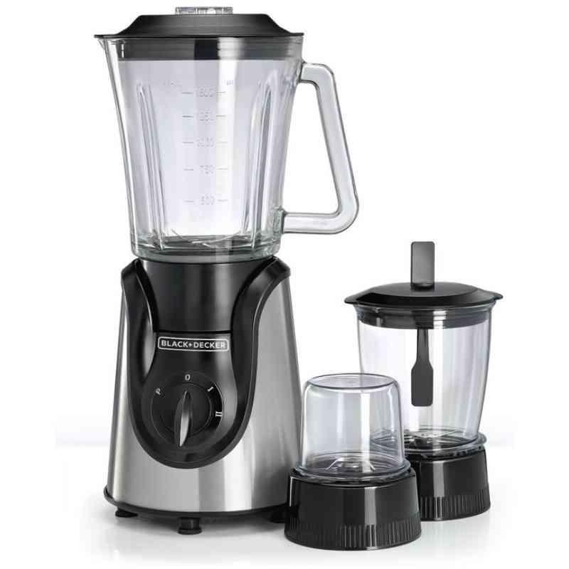 Black+Decker Glass Blender with Grinder + Mincer - BX600G
