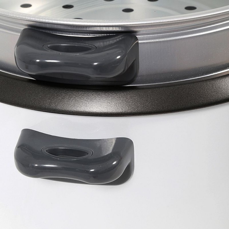 2.5L Non-Stick Rice Cooker with Glass Lid