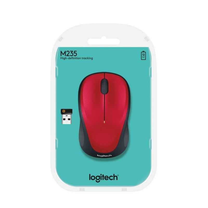 Logitech ® Wireless Mouse M235 Red