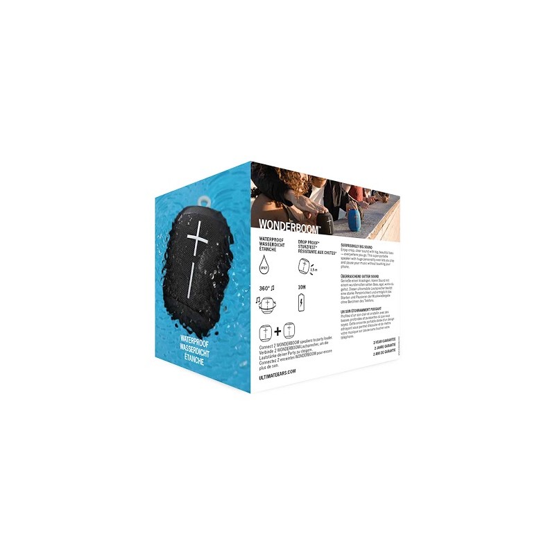 WONDERBOOM Waterproof Bluetooth Speaker - Phantom Black