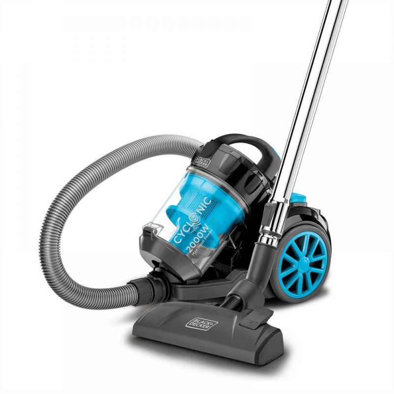 Black Decker 2000W Bagless Cyclonic Canister Vacuum Cleaner Multi Color - VM2080-B5