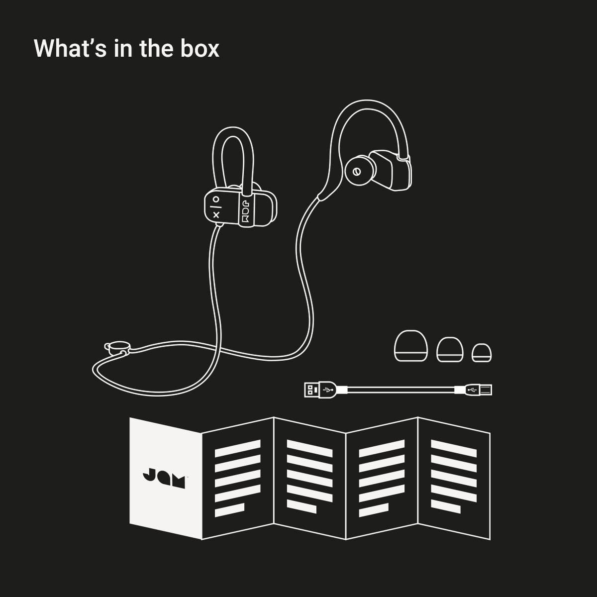 JAM Live Fast Earphones – Black (3)