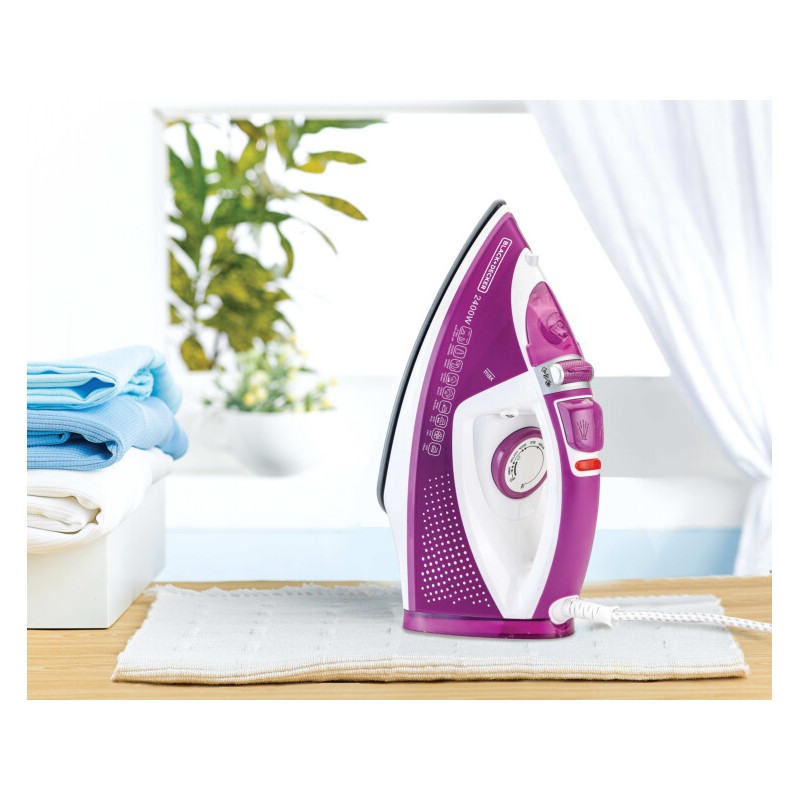 Black+Decker 2400W Ceramic Soleplate Steam Iron with Auto Shutoff - X2450