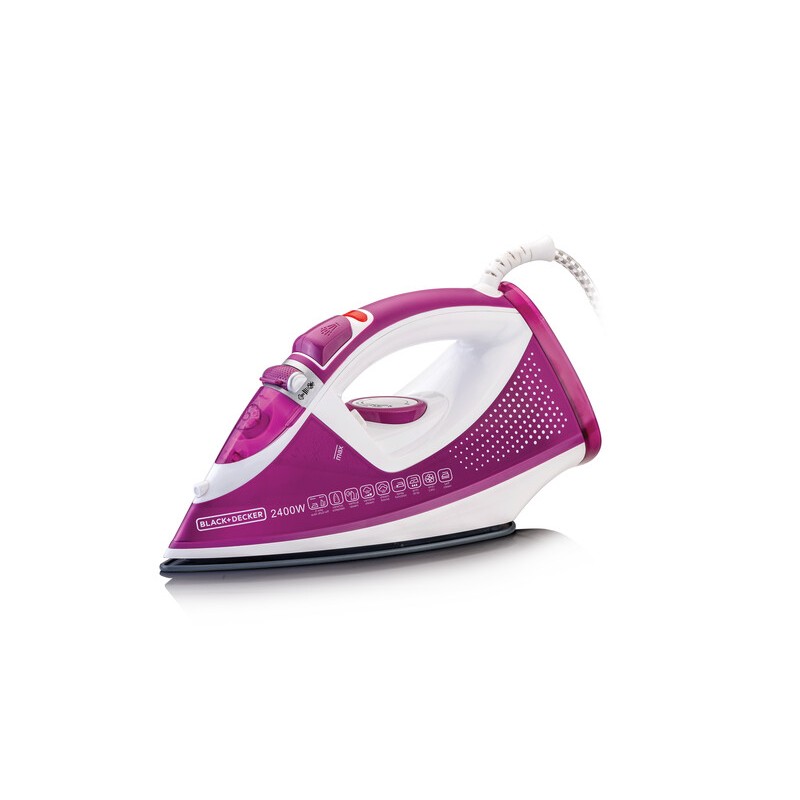 Black+Decker 2400W Ceramic Soleplate Steam Iron with Auto Shutoff - X2450