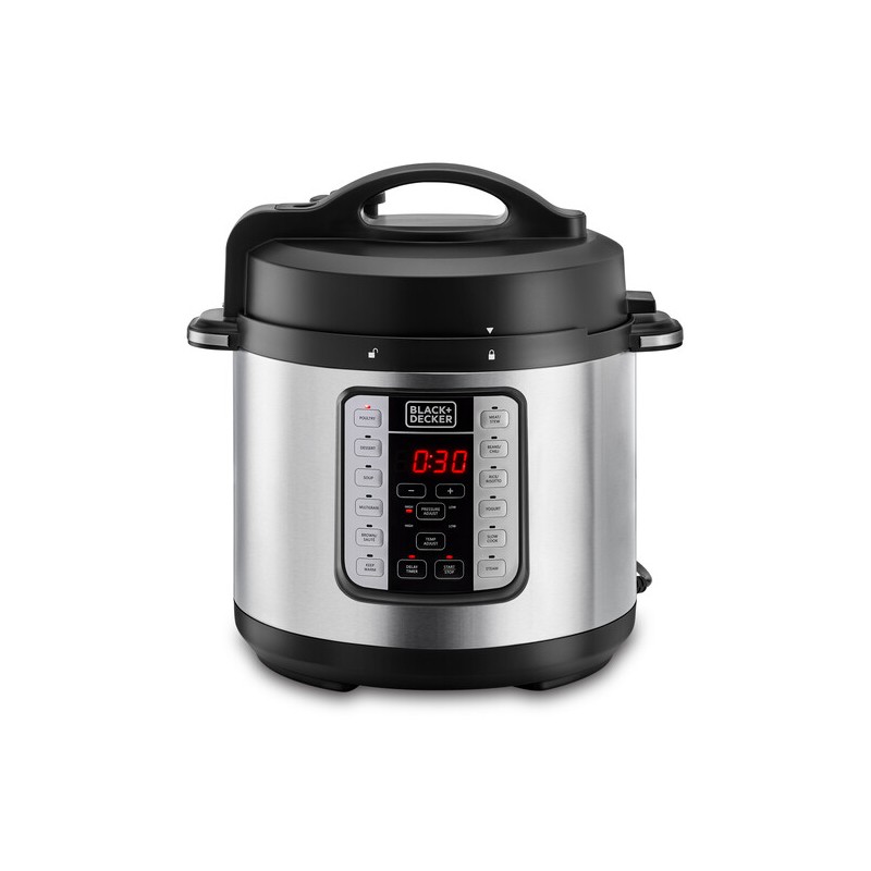 Black+Decker 7 in 1 Smart Steam Pot, 1000W, 6L Smart Programmable - PCP1000