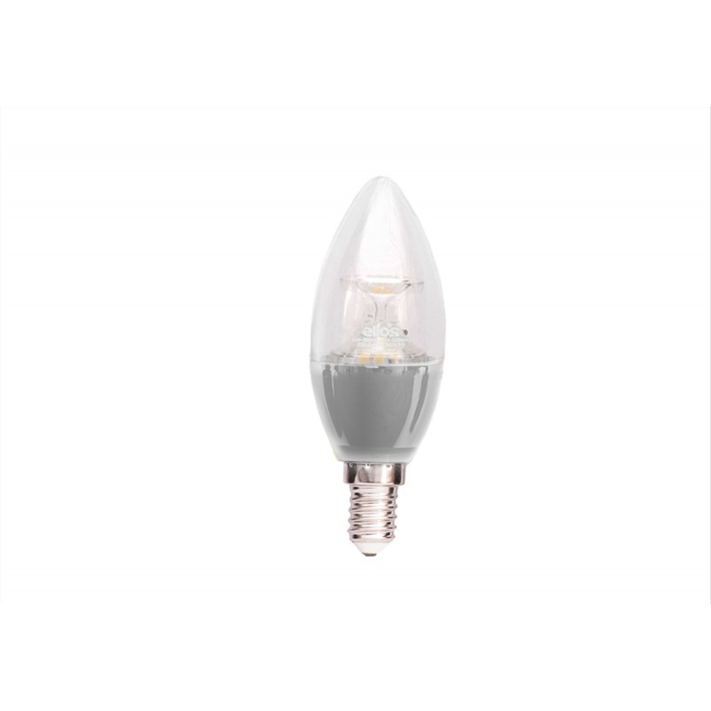 Elios CANDLE LED WITH LENS (C37) 5W Warm Light 3000 Kelvin E14 - SLIVER BODY