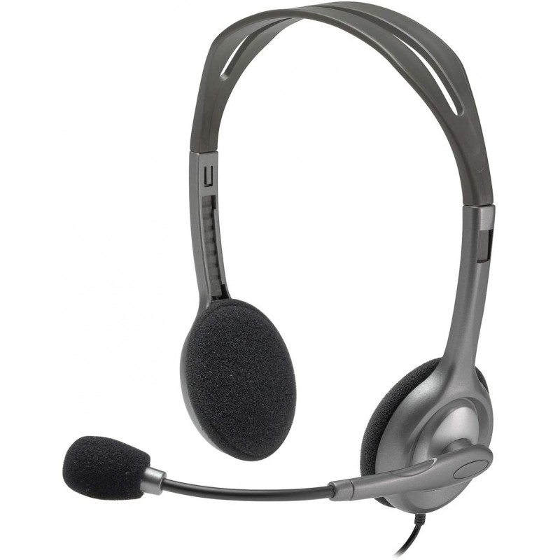 Logitech Stereo Headset, Silver - H110