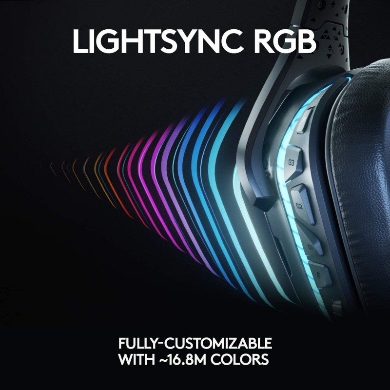 Logitech G635 Wired Gaming Headset, DTS Headphone:X 2.0 3D Surround Sound