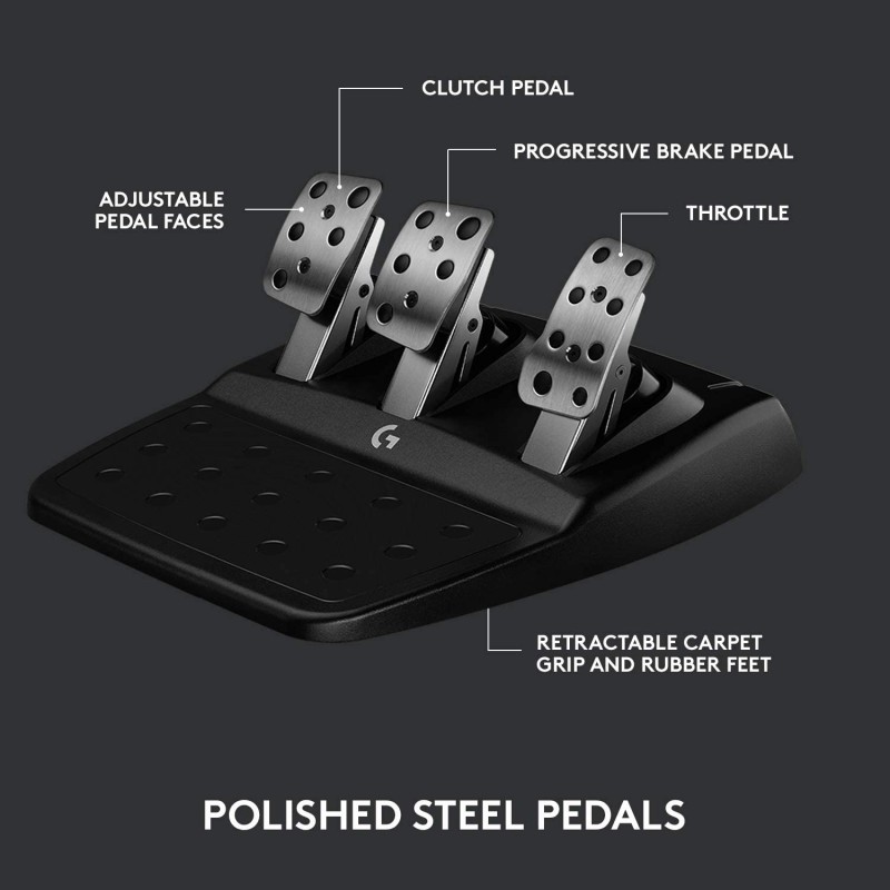 Logitech G923 Racing Wheel & Pedals for PS 4, PS 5 and PC