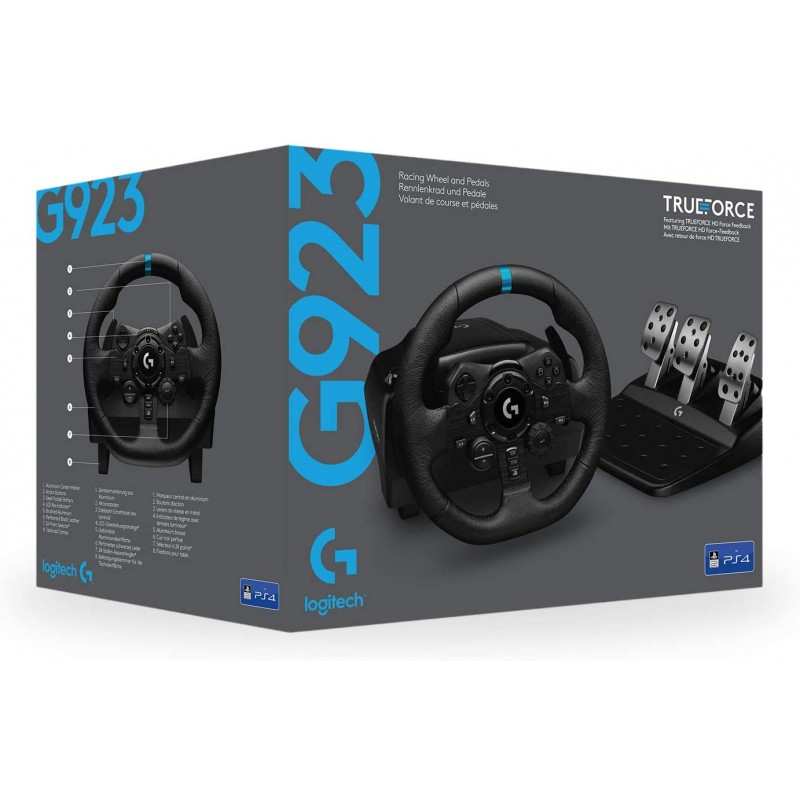 Logitech G923 Racing Wheel & Pedals for PS 4, PS 5 and PC