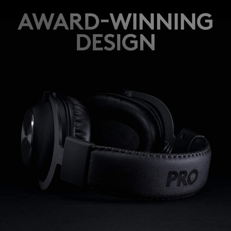 Logitech Gaming PRO X Wireless LIGHTSPEED Gaming Headset with Blue VOICE Mic Filter Tech