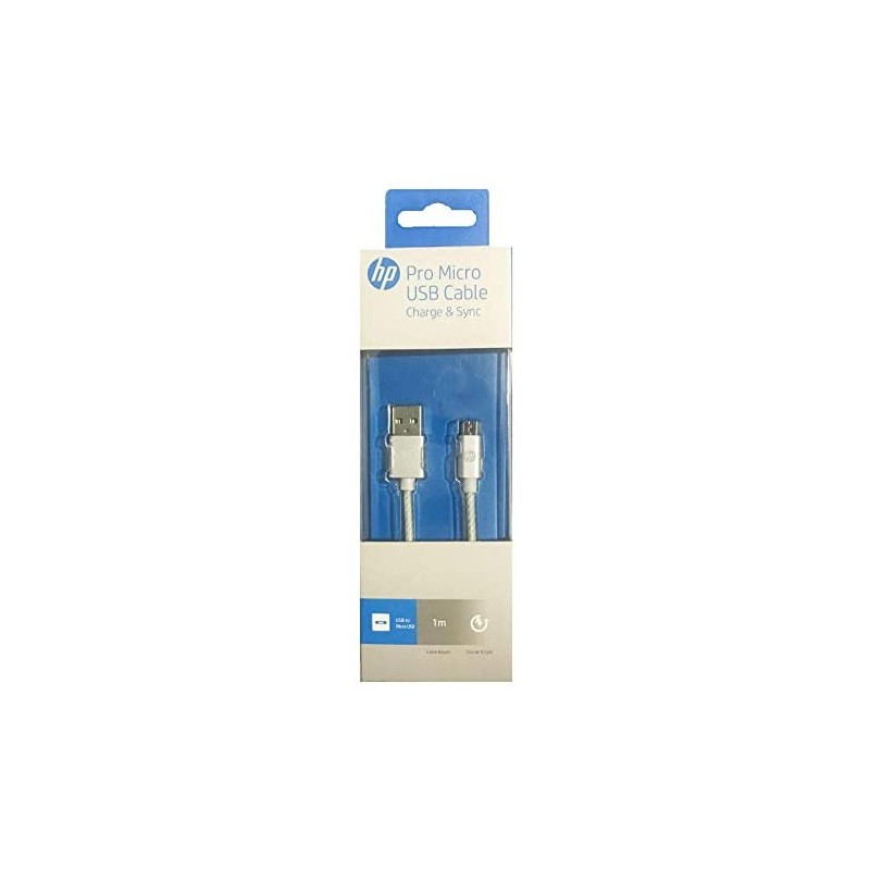 HP Pro Micro USB Cable (Charge & Sync), White