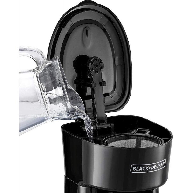 Black+Decker 650W Coffee Machine, Black - DCT10