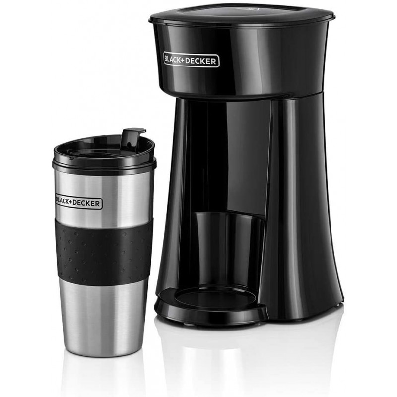 Black+Decker 650W Coffee Machine, Black - DCT10