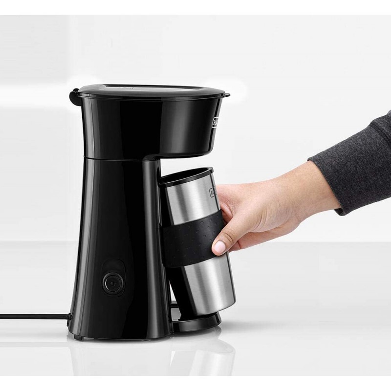 Black+Decker 650W Coffee Machine, Black - DCT10