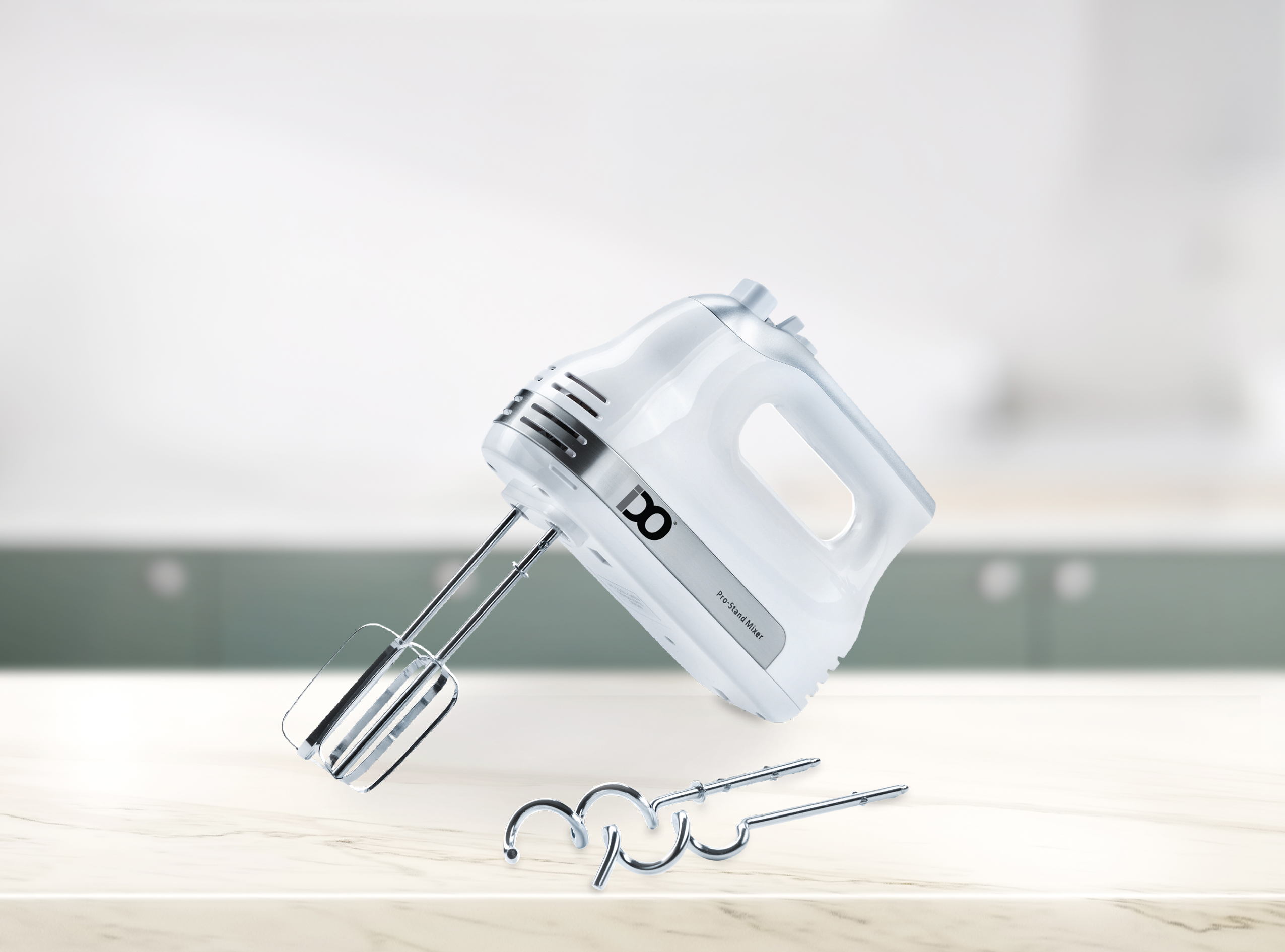 IDO Hand Mixer 500 W with 5 Speeds, White – HM500-WH