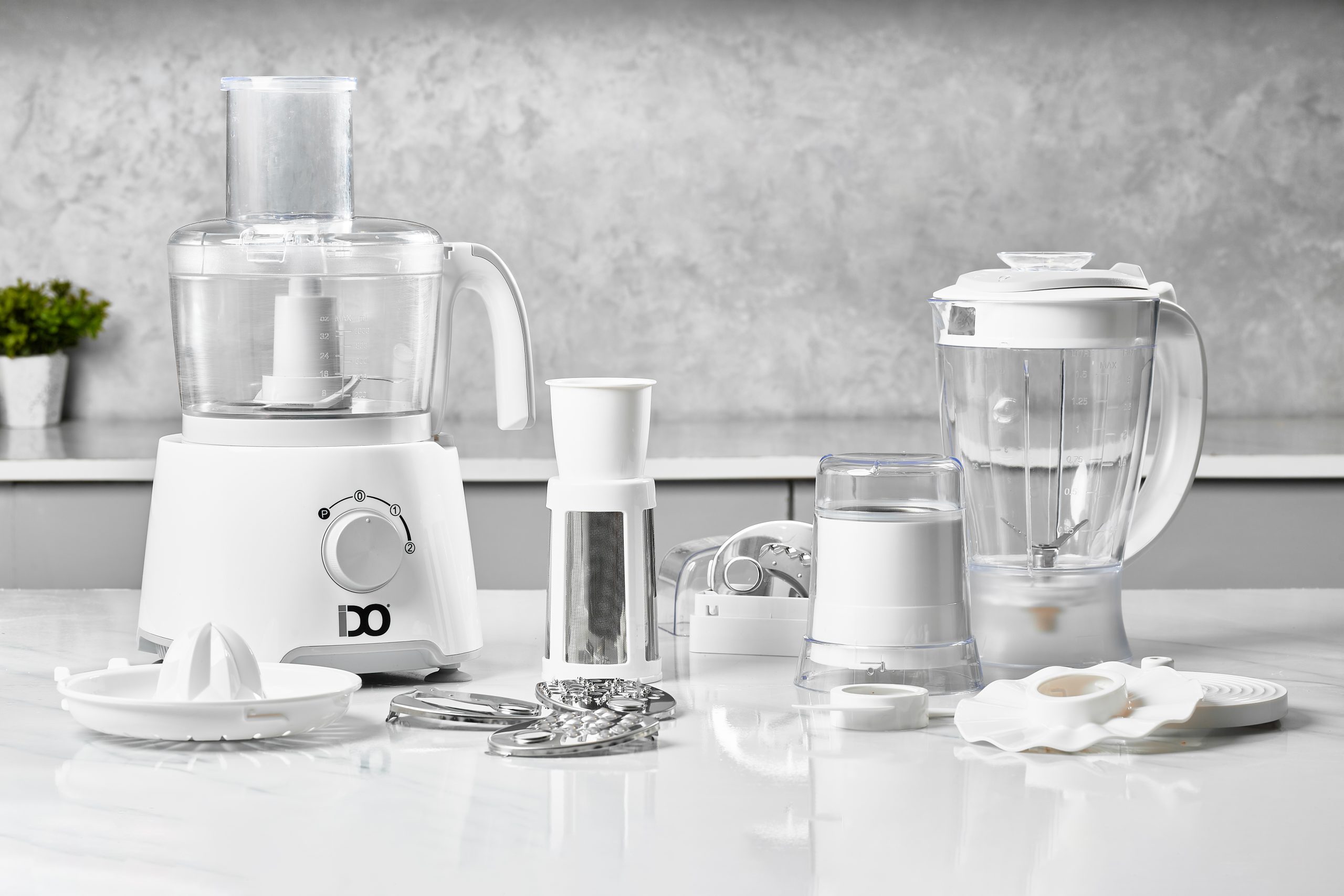 IDO Food Processor 1000 W 25 Functions – White IDO Food Processor 1000 W 25 Functions – White