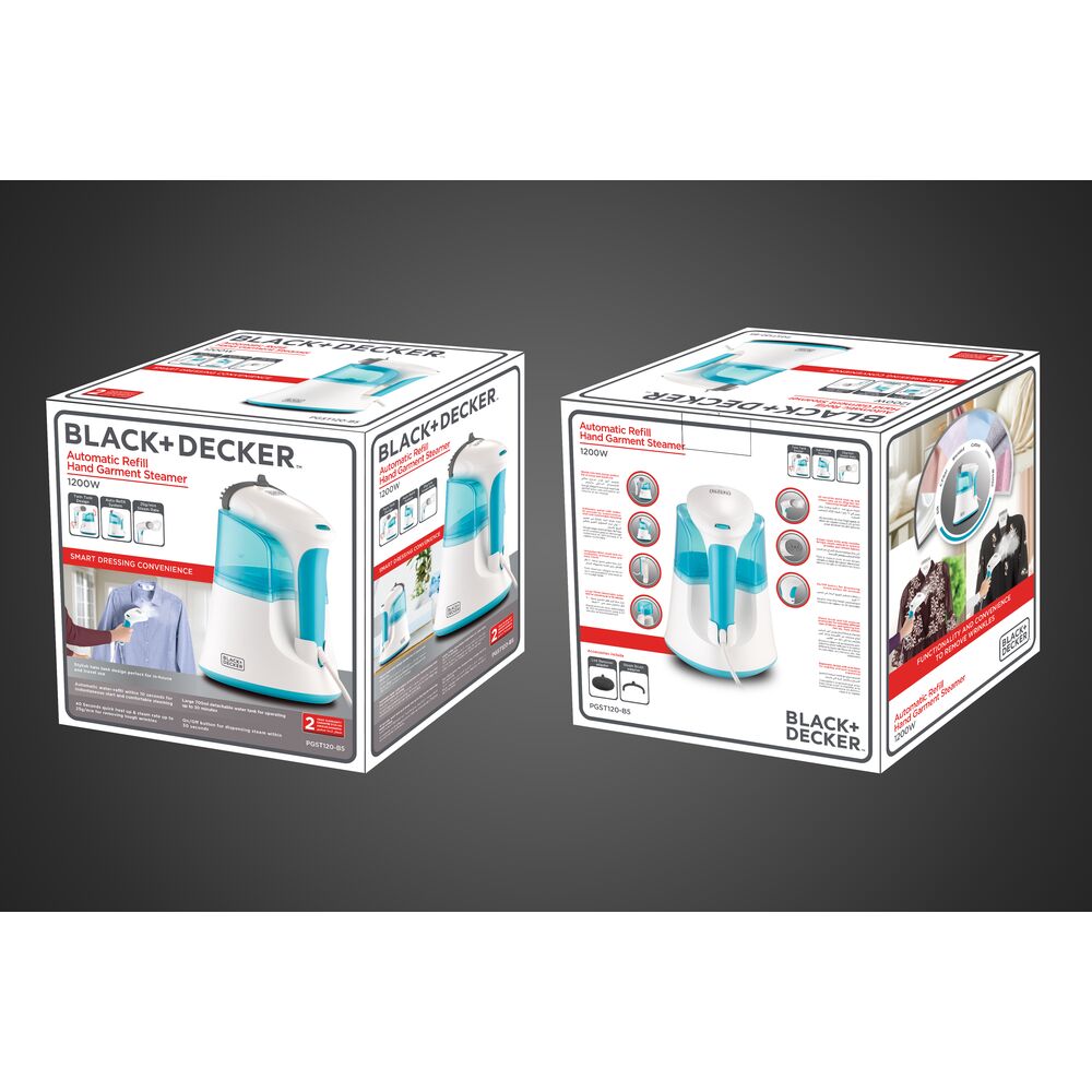 Black+Decker Hand Garment Steamer 1200W - PGST120 (11) Black+Decker Hand Garment Steamer 1200W - PGST120