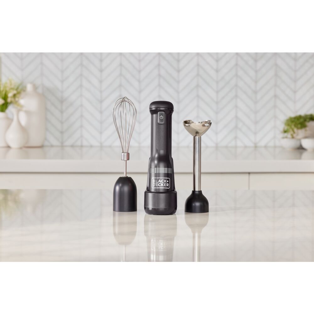 Black+Decker Wireless Hand Blender 5 Speeds – BCKM1012KB (6) Black+Decker Wireless Hand Blender 5 Speeds – BCKM1012KB