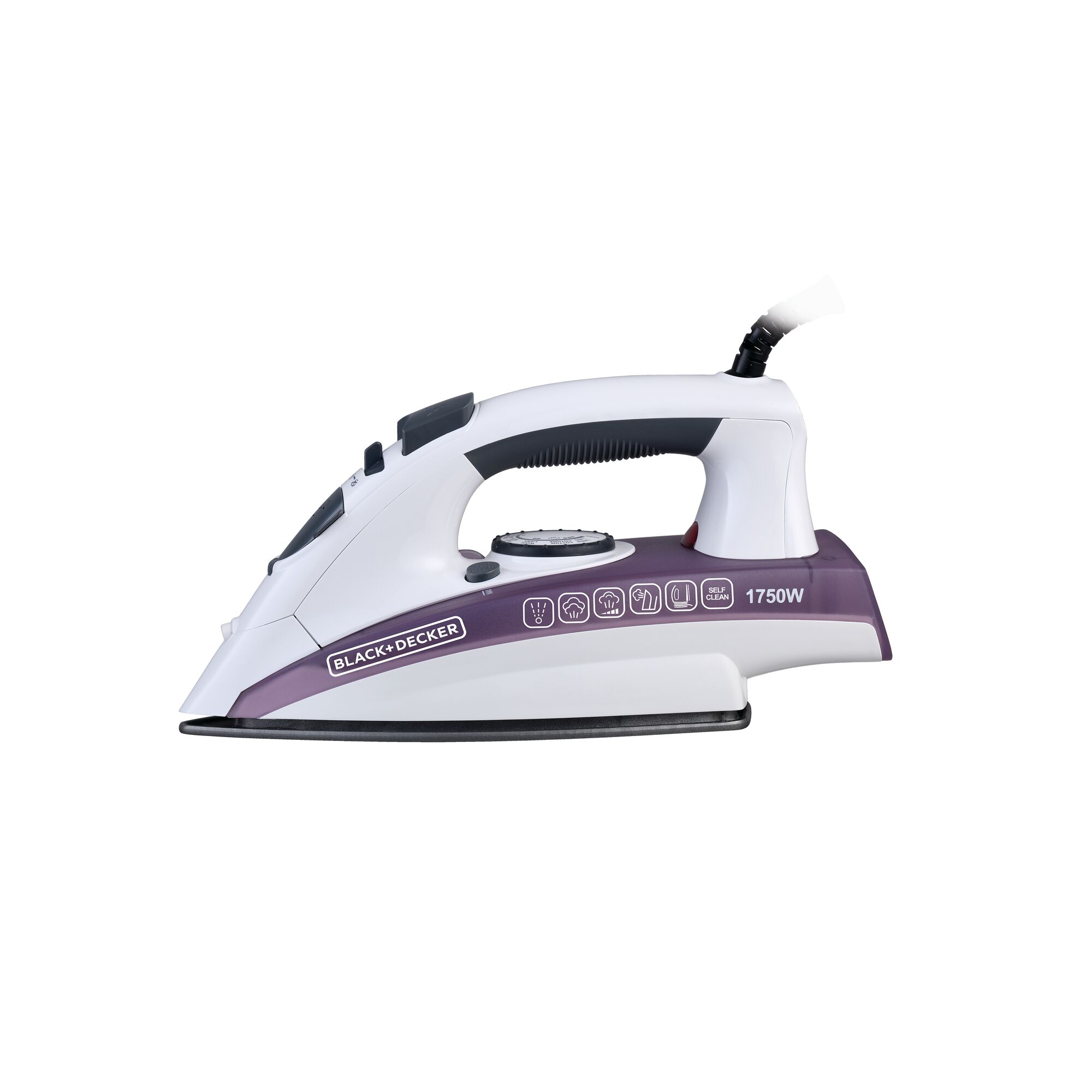 Black+Decker Ceramic Steam Iron 1750W Purple – X1750 (2) Black+Decker Ceramic Steam Iron 1750W Purple – X1750