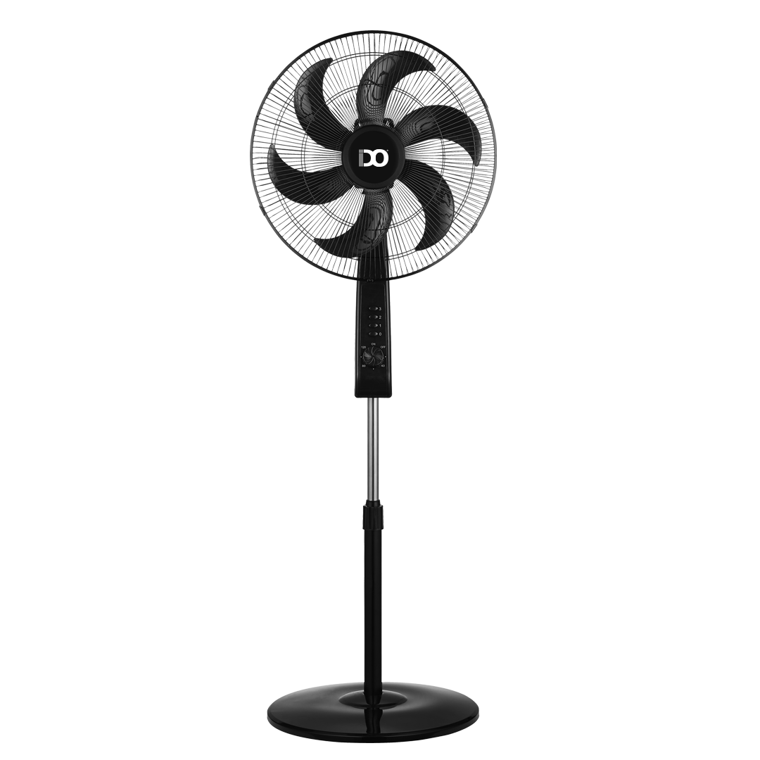 iDO-Stand-fan-without-remote-black-and-white iDO stand fan 18 inch 6 blades