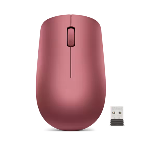 Lenovo 530 Wireless Mouse (Cherry Red) with battery - 1200 DPI